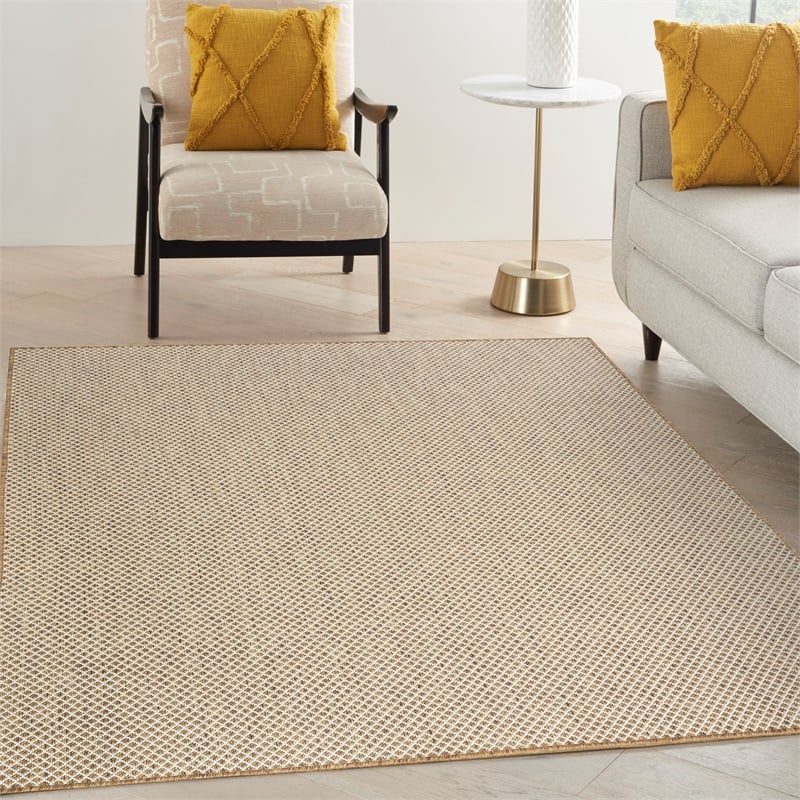 Nourison Home Courtyard 6' x 9' Jute Ivory Area Rug