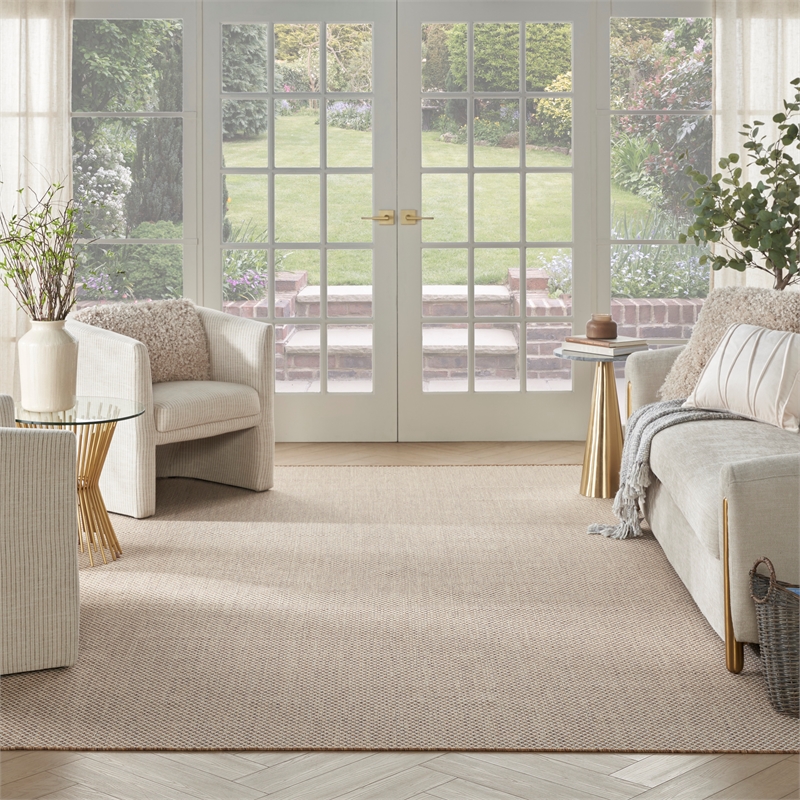 Nourison Home Courtyard 9' x 12' Jute Ivory Area Rug