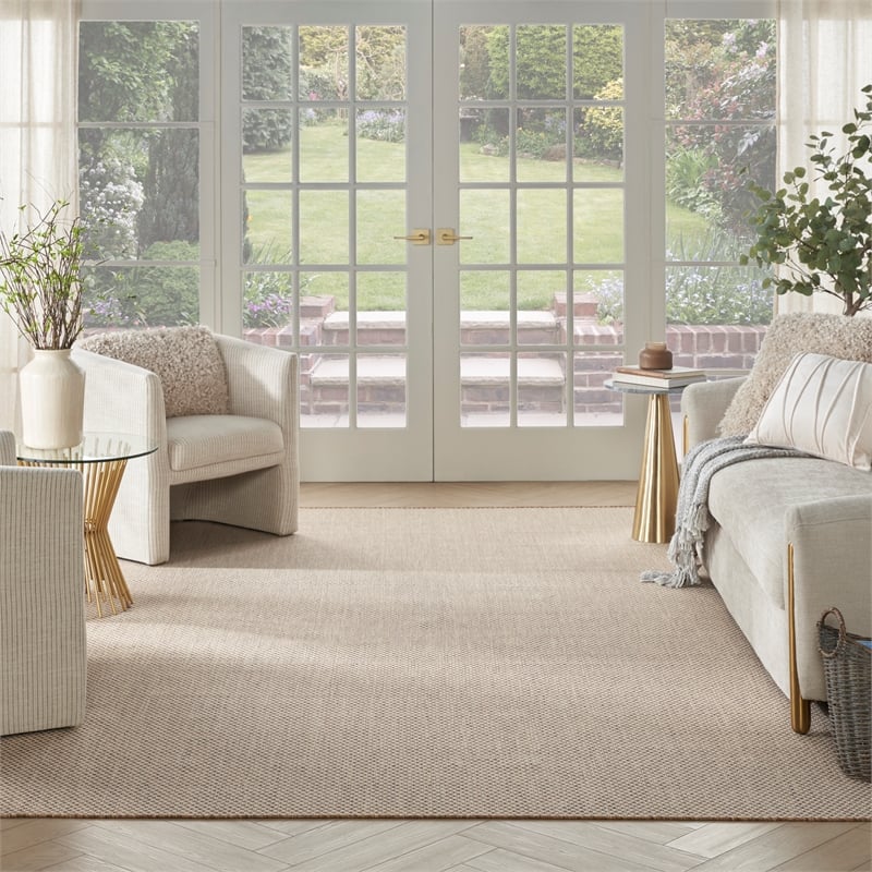 Nourison Home Courtyard 10' x14' Jute Ivory Area Rug