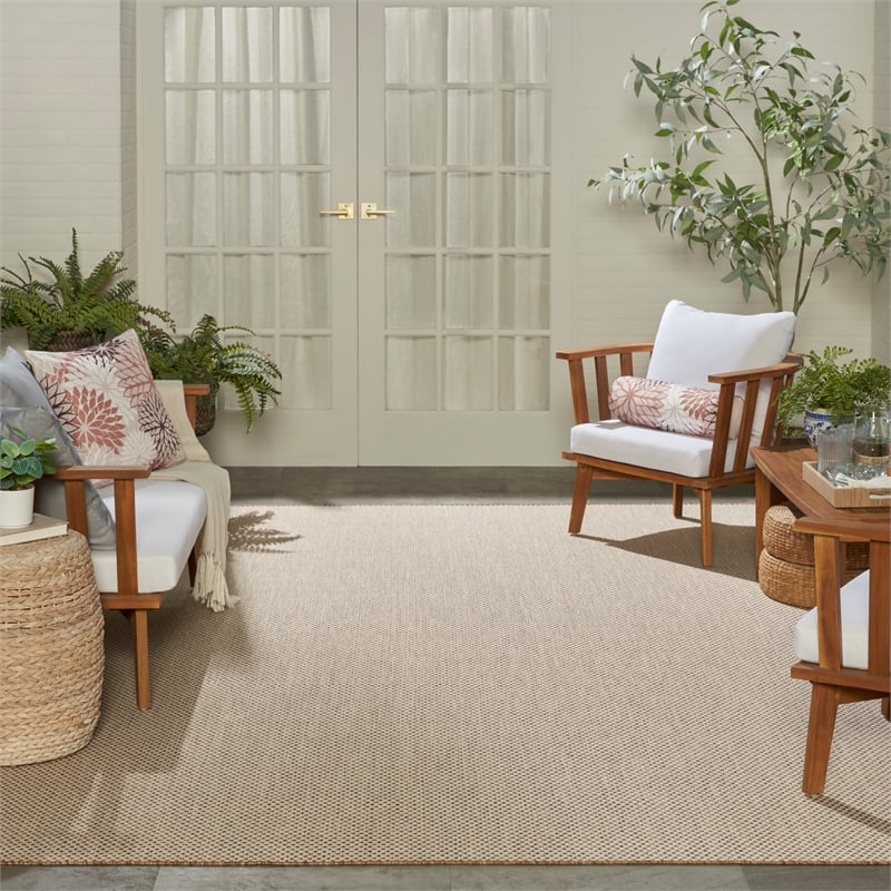 Nourison Home Courtyard 10' x14' Jute Ivory Area Rug