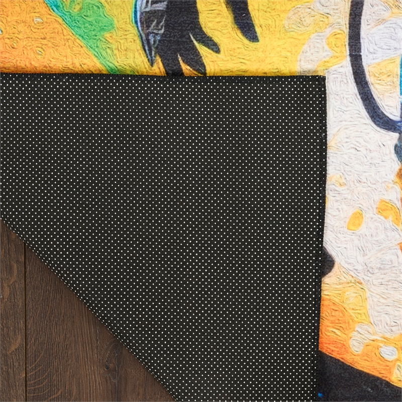 nourison home imagination 7' x 9' polyester multicolor area rug