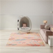 Nourison Home Imagination 7' x 9' Polyester Pink Multicolor Area Rug