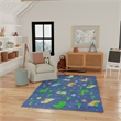 Nourison Home Imagination 7' x 9' Polyester Navy Multicolor Area Rug