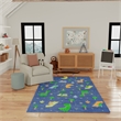 Nourison Home Imagination 7' x 9' Polyester Navy Multicolor Area Rug