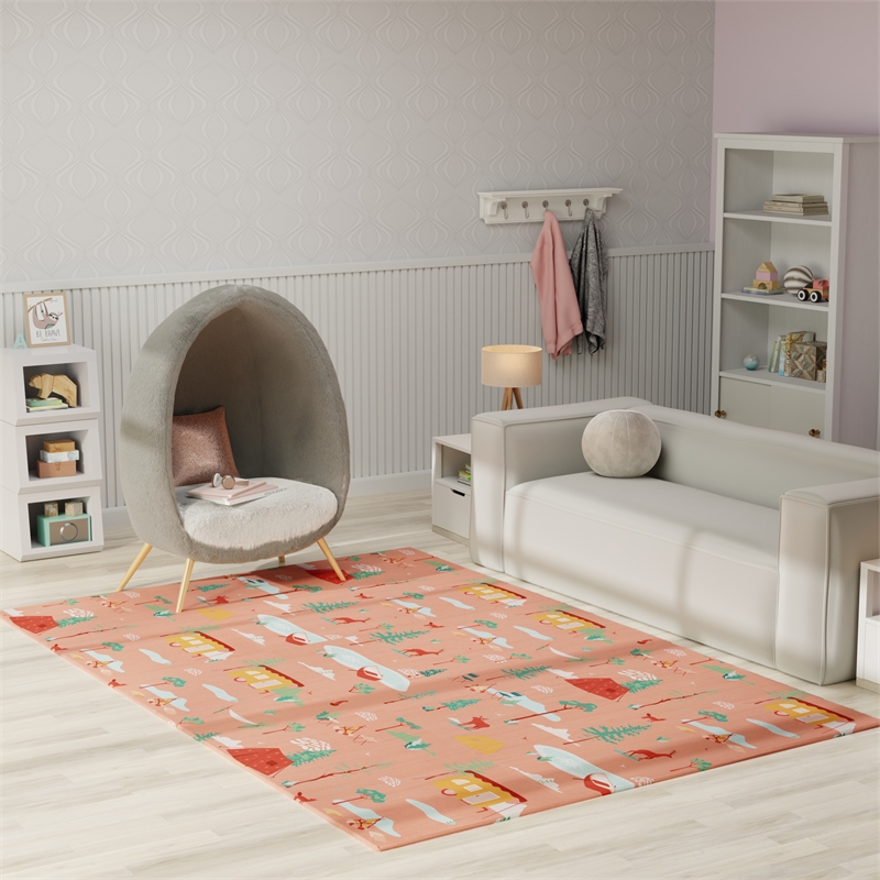 Nourison Home Imagination 7' x 9' Polyester Multicolor Area Rug