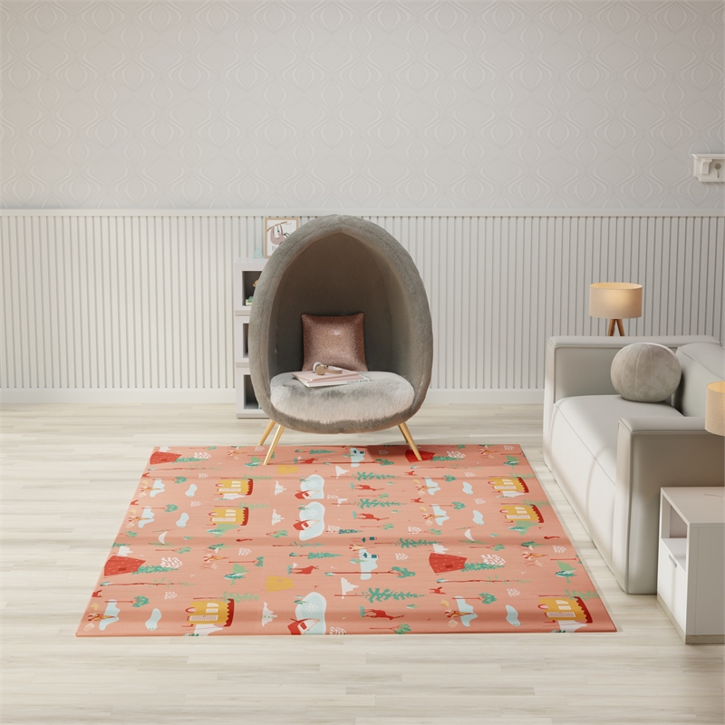 Nourison Home Imagination 7' x 9' Polyester Multicolor Area Rug