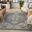 Nourison Home Concerto 6' x 9' Polyester Blue Area Rug