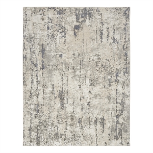 Nourison Home Concerto 6' x 9' Polyester Ivory Blue Grey Area Rug