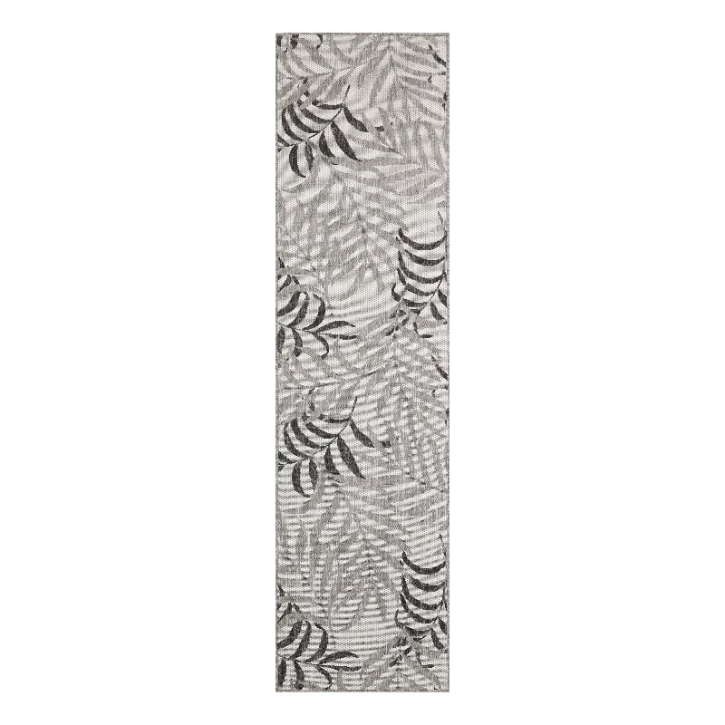 Nourison Home Garden Oasis 8' Runner Fabric Grey Area Rug