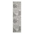 Nourison Home Garden Oasis 8' Runner Fabric Grey Area Rug