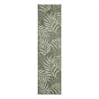 Nourison Home Garden Oasis 8' Runner Fabric Green Ivory Area Rug