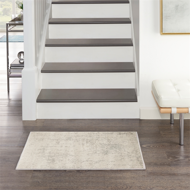 Nourison Home Concerto 2' x 3' Fabric Cream Grey Area Rug