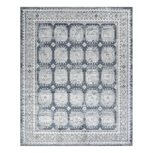 Nourison Home Dekor 8' x 10' Polyester Grey Navy Area Rug
