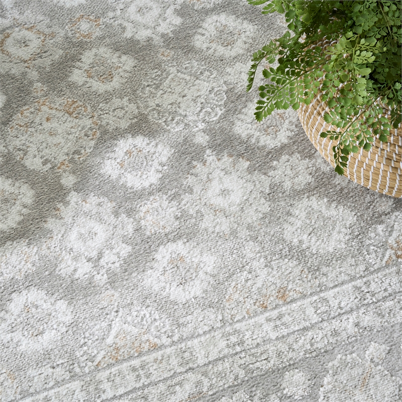 Nourison Home Dekor 5' x 7' PolyesterGrey Area Rug