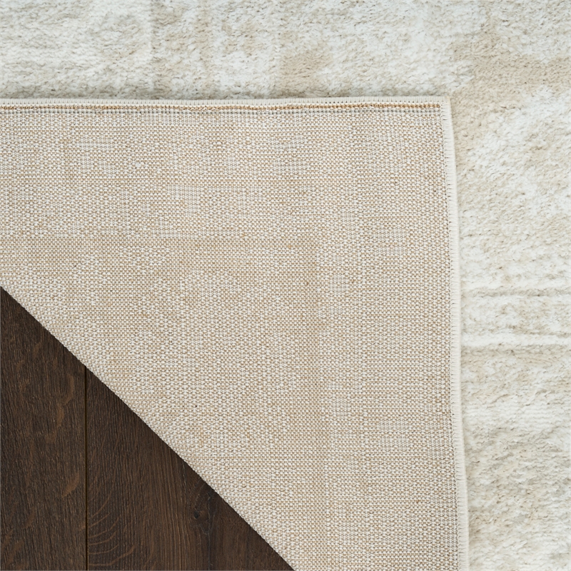 Nourison Home Dekor 5' x 7' PolyesterIvory Beige Area Rug