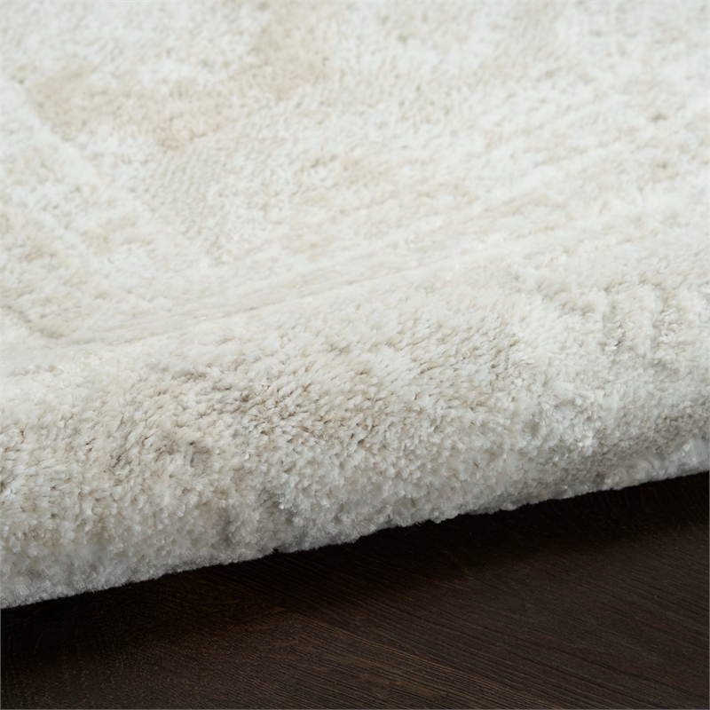 Nourison Home Dekor 5' x 7' PolyesterIvory Beige Area Rug