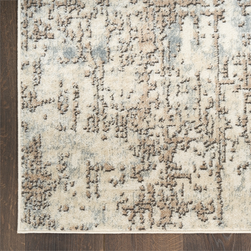 Nourison Home Concerto 2' x 4' Fabric Ivory Beige Area Rug