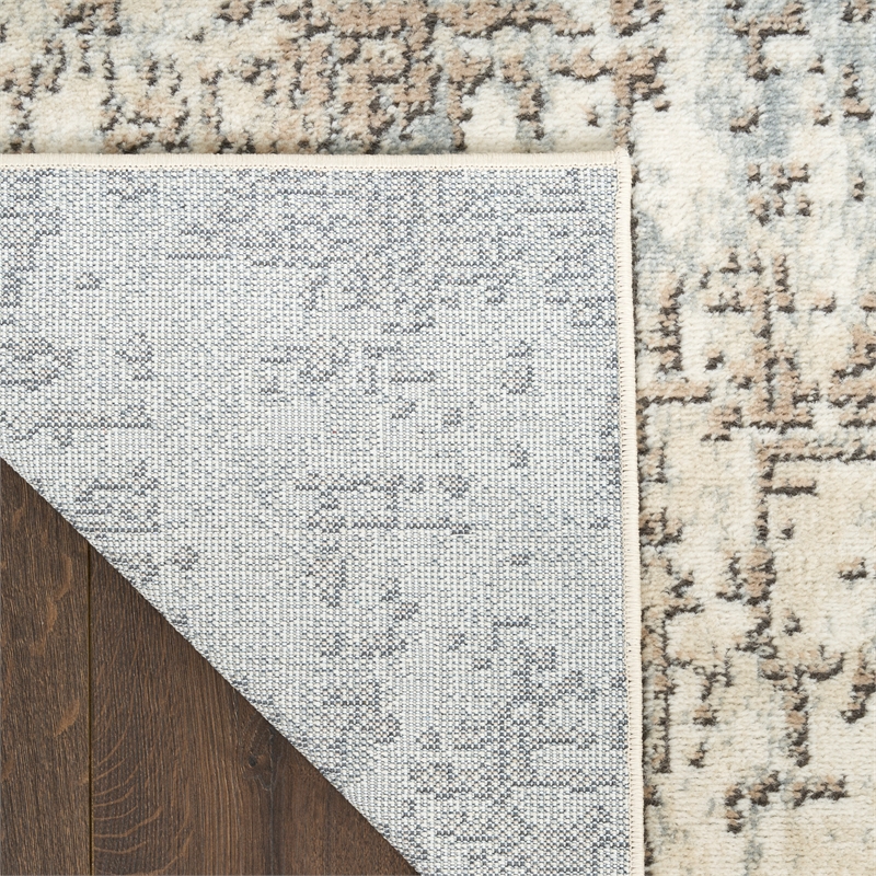 Nourison Home Concerto 2' x 4' Fabric Ivory Beige Area Rug