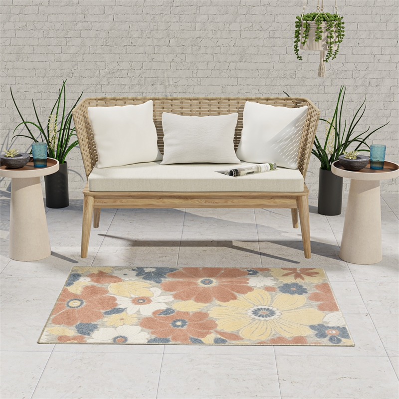 Nourison Home Concerto 2' x 4' Fabric Beige Area Rug