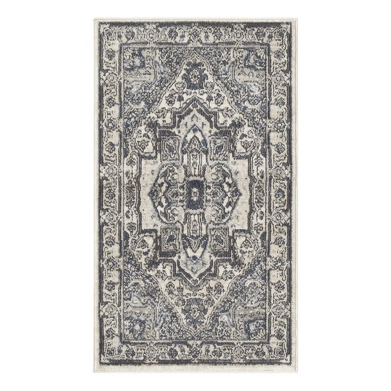 Nourison Home Concerto 2' x 4' Fabric Ivory Navy Area Rug