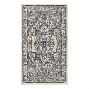 Nourison Home Concerto 2' x 4' Fabric Ivory Navy Area Rug