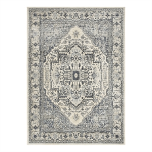 Nourison Home Concerto 4' x 6' Fabric Ivory Navy Area Rug