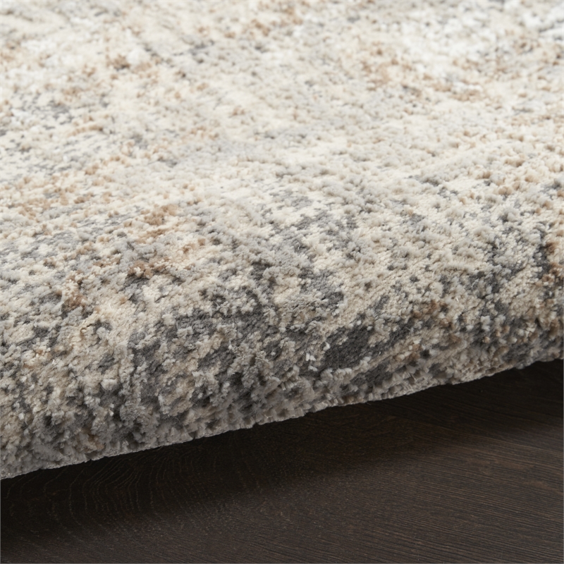 Nourison Home Eco-Friendly 10' x 14' Polyester Beige Grey Area Rug