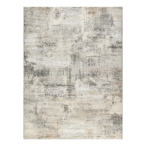 Nourison Home Eco-Friendly 10' x 14' Polyester Beige Grey Area Rug