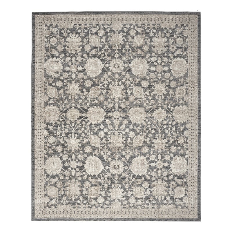 Nourison Home Renewed 6' x 9' Polyester Charcoal Area Rug