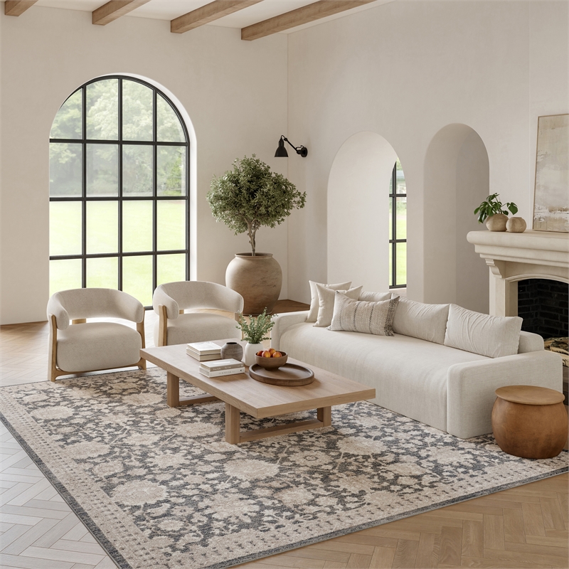 Nourison Home Renewed 8' x 10' PolyesterCharcoal Area Rug