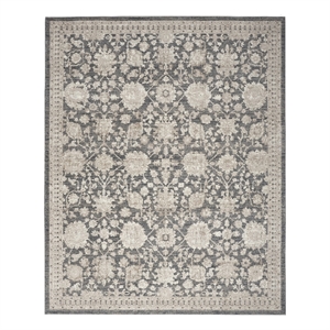 Nourison Home Renewed 9' x 12' Polyester Charcoal Area Rug