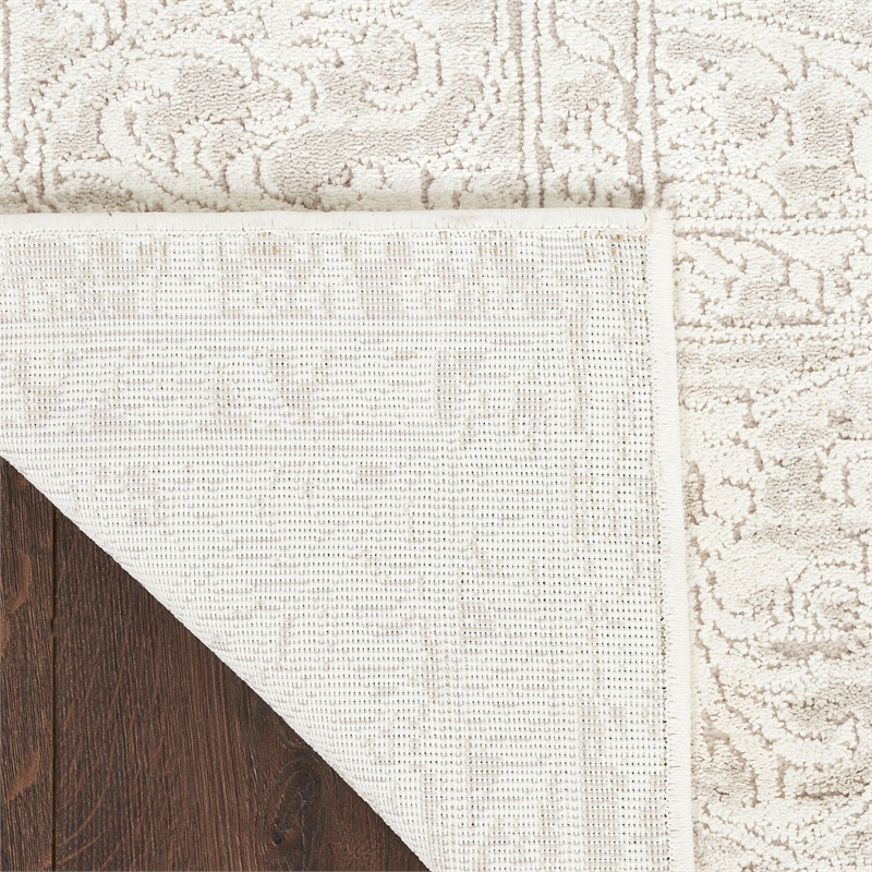 Nourison Home Renewed 6' x 9' Polyester Ivory Beige Area Rug