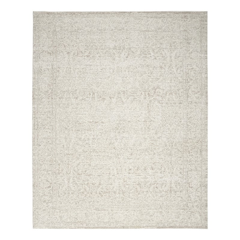 Nourison Home Renewed 9' x 12' Polyester Ivory Beige Area Rug