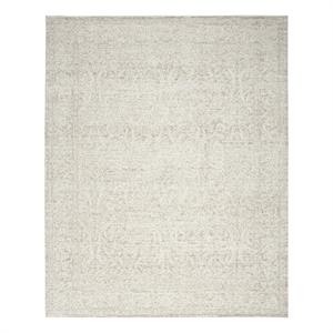 Nourison Home Renewed 9' x 12' Polyester Ivory Beige Area Rug