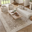 Nourison Home Renewed 9' x 12' Polyester Ivory Mocha Area Rug