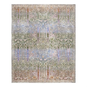 Nourison Quaint Harmony 7'10&quot x 9'10&quot Blue Multicolor Bohemian Indoor Rug