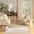 Nourison Washable Charm 5' x 7' Beige Ivory Modern Indoor Rug