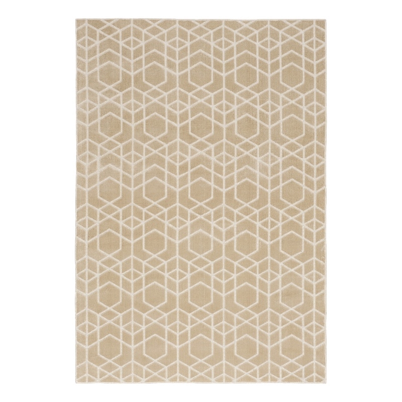 Nourison Washable Charm 5' x 7' Beige Ivory Modern Indoor Rug
