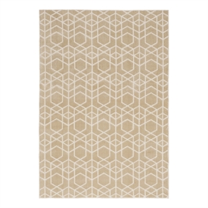 Nourison Washable Charm 5' x 7' Beige Ivory Modern Indoor Rug