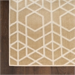 Nourison Washable Charm 3' x 5' Beige Ivory Modern Indoor Rug