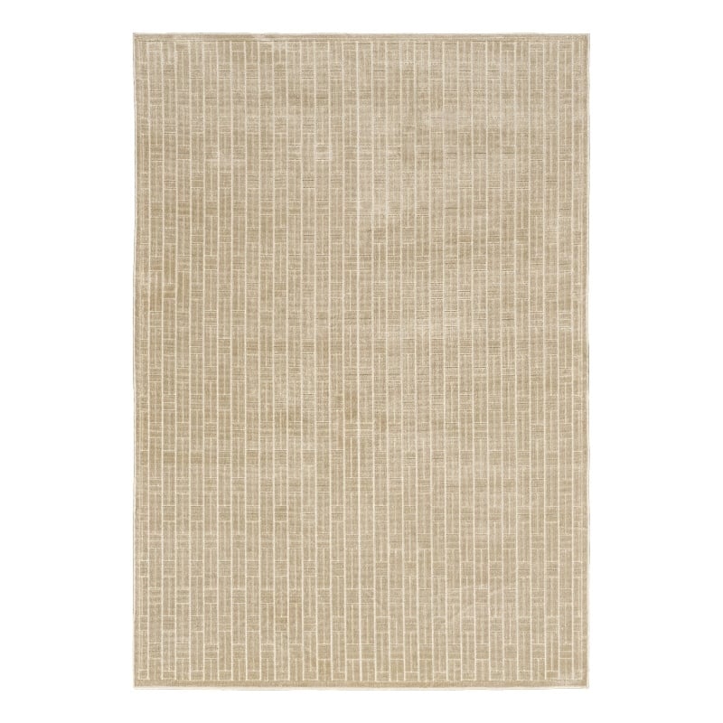 Nourison Washable Charm 5' x 7' Beige Ivory Modern Indoor Rug