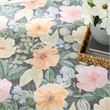 Nourison Botanical Washables 5' x 7' Charcoal Multicolor Farmhouse Indoor Rug