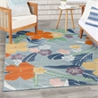 Nourison Suncoast 4' x 6' BLUMT Tropical Rug