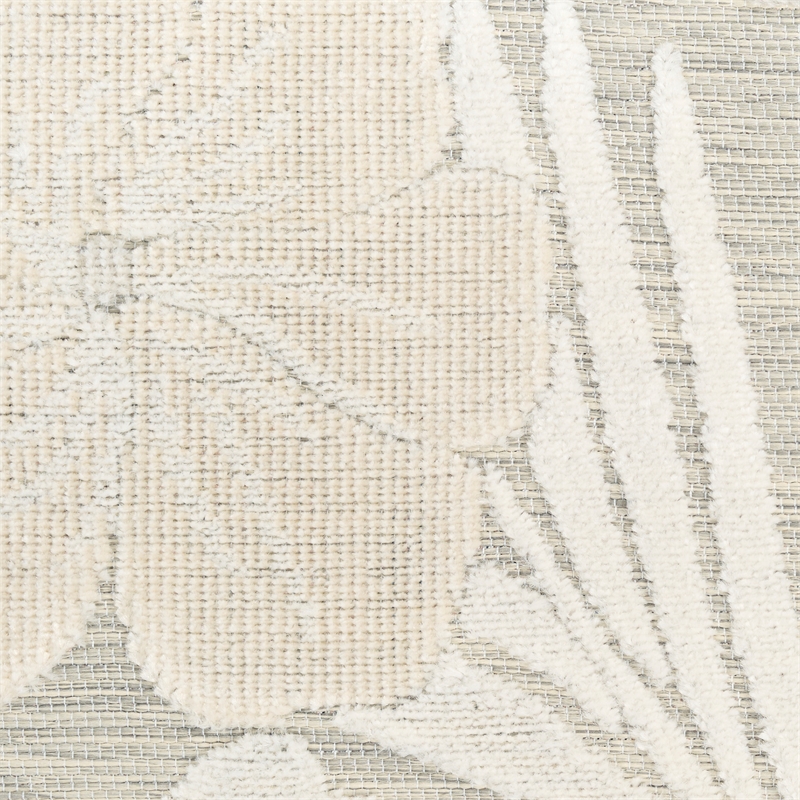Nourison Suncoast 4' x 6' GREY Tropical Rug