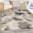 Nourison Suncoast 4' x 6' GREY Tropical Rug