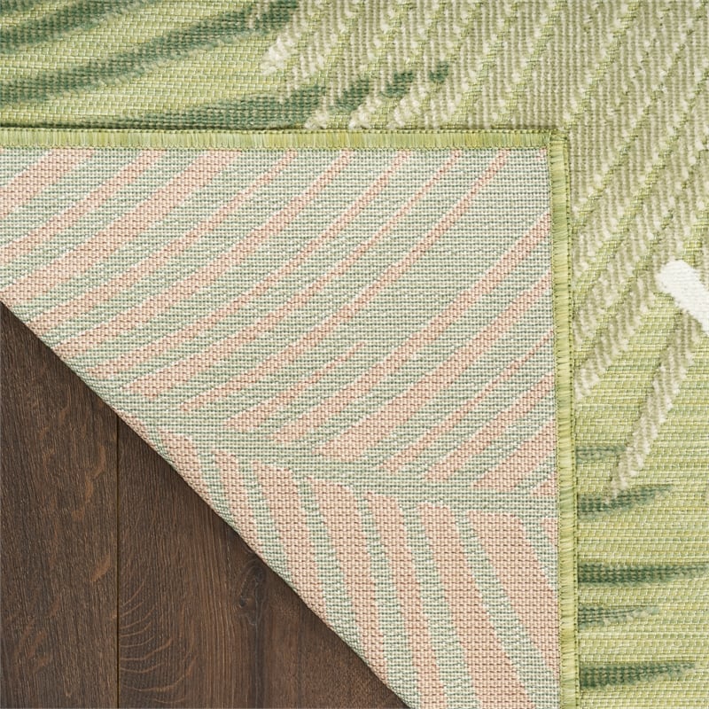 Nourison Suncoast 4' x 6' GREEN Tropical Rug