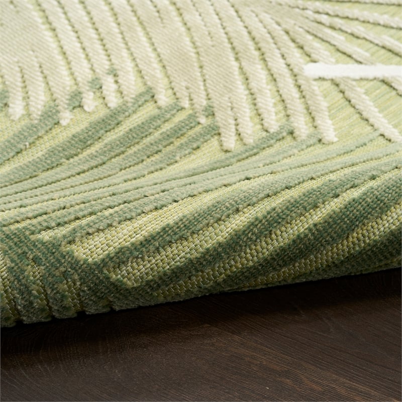 Nourison Suncoast 4' x 6' GREEN Tropical Rug