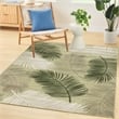 Nourison Suncoast 4' x 6' GREEN Tropical Rug
