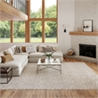 Nourison Washable Charm 9' x 12' Silver Ivory Modern Indoor Rug