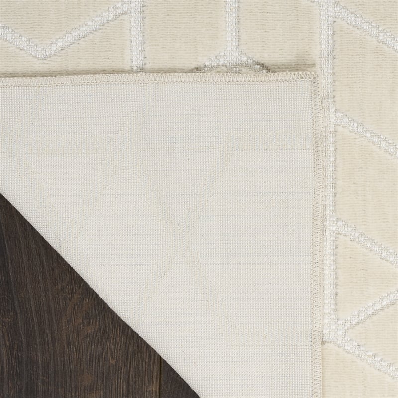 Nourison Washable Charm 9' x 12' Ivory Modern Indoor Rug